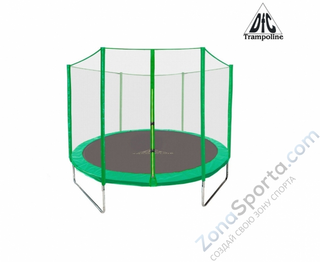 Батут DFC Trampoline Fitness с сеткой 12ft-TR-LG