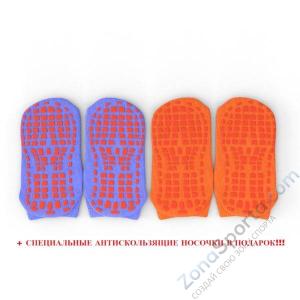 Батут Evo Jump Internal 12ft (Blue) с нижней сетью