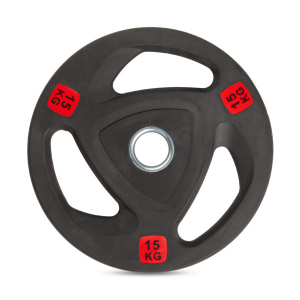 Диск 51 мм. обрезиненный с 3-мя хватами 15 кг VictoryFit VF-ST51150