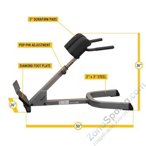 Гиперэкстензия Body Solid GHYP345 45 градусов