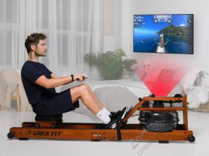 Гребной тренажер Unix Fit Wood Rower Dark