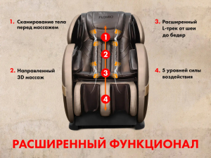 Массажное кресло Fujimo QI F633 Business Edition Эспрессо