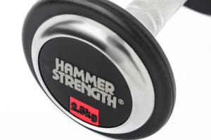 Набор обрезиненных гантелей Hammer Strength 5 пар (27,5 – 37,5 кг)