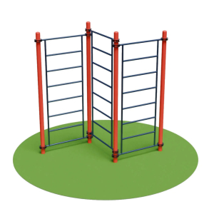 Уличная шведская стенка трехсекционная змейка DEXsport