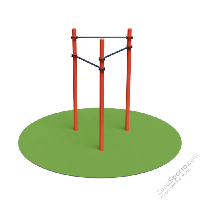 Уличный турник трехуровневый треугольник DEXsport W-0023